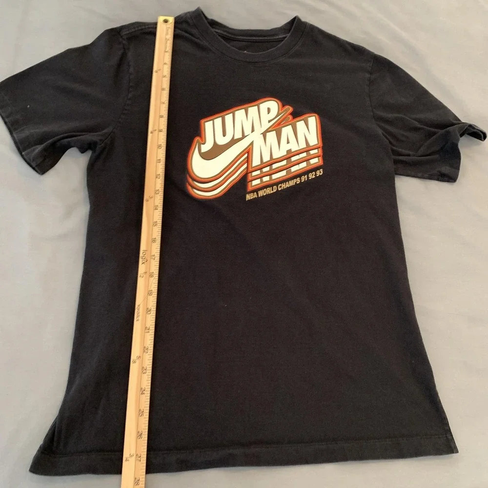 Jordan Shirt Mens Medium‎ Black Jumpman NBA World Champs Graphic Tee T-Shirt